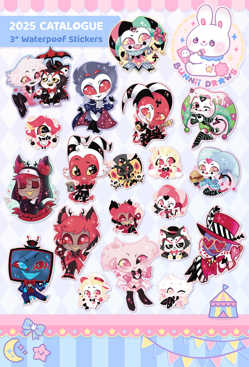 hazbin stickers