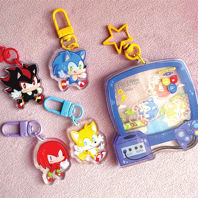 Sonic Keychains