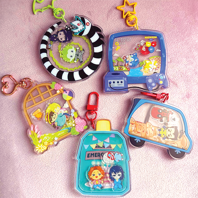 Shaker Keychains